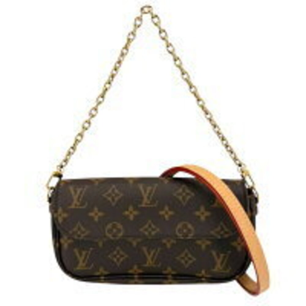 Louis Vuitton Monogram Wallet on Chain Ivy Handbag Shoulder Bag Crossbody Brown